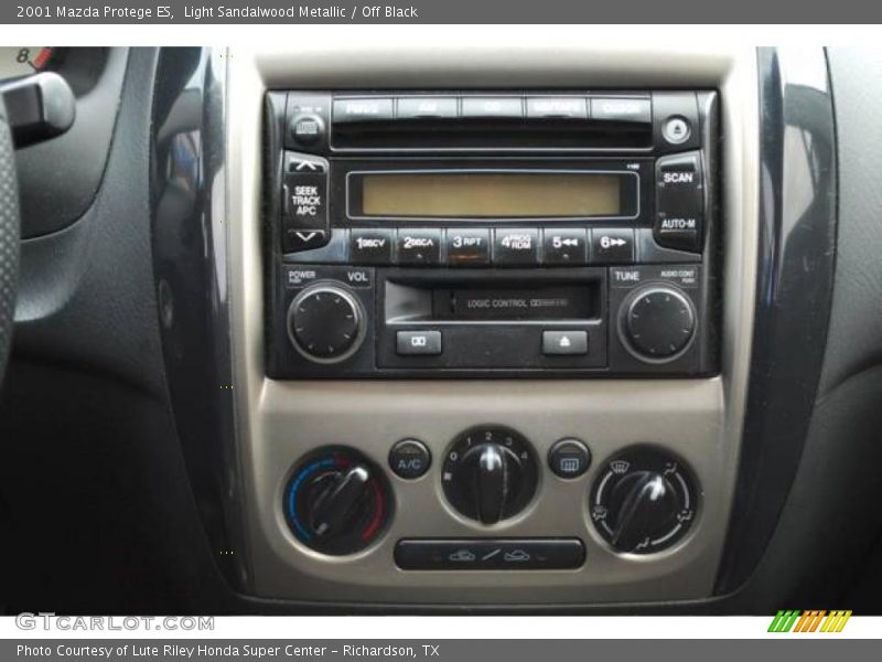 Light Sandalwood Metallic / Off Black 2001 Mazda Protege ES