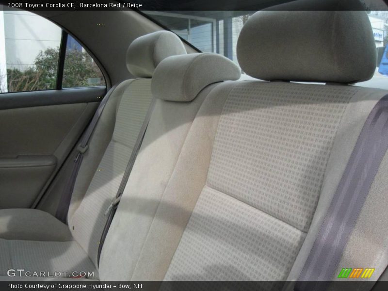 Barcelona Red / Beige 2008 Toyota Corolla CE