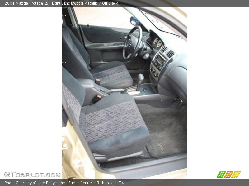 Light Sandalwood Metallic / Off Black 2001 Mazda Protege ES