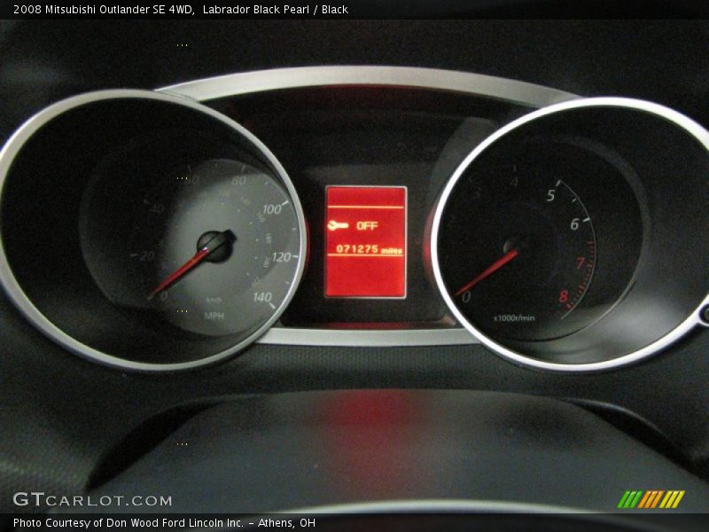 Labrador Black Pearl / Black 2008 Mitsubishi Outlander SE 4WD