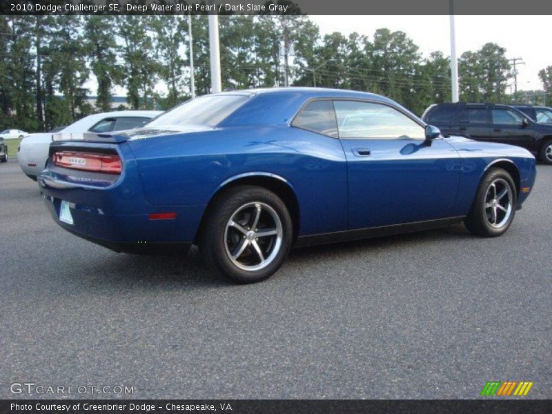 Deep Water Blue Pearl / Dark Slate Gray 2010 Dodge Challenger SE