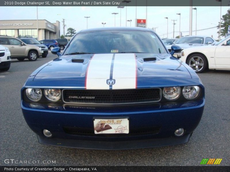 Deep Water Blue Pearl / Dark Slate Gray 2010 Dodge Challenger SE