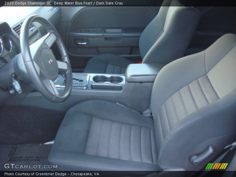 Deep Water Blue Pearl / Dark Slate Gray 2010 Dodge Challenger SE