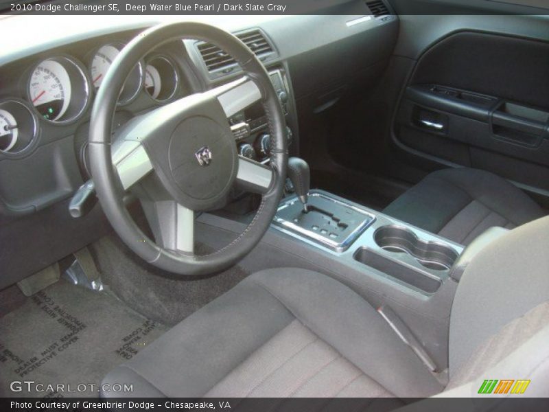 Deep Water Blue Pearl / Dark Slate Gray 2010 Dodge Challenger SE