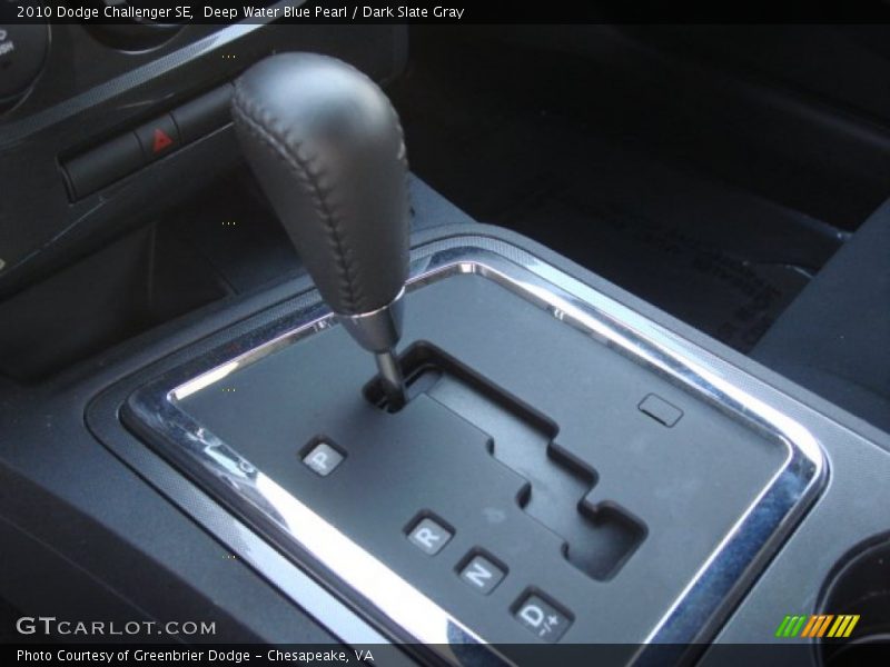 Deep Water Blue Pearl / Dark Slate Gray 2010 Dodge Challenger SE