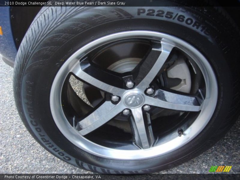 Deep Water Blue Pearl / Dark Slate Gray 2010 Dodge Challenger SE