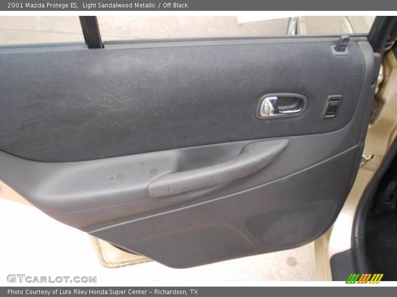 Light Sandalwood Metallic / Off Black 2001 Mazda Protege ES