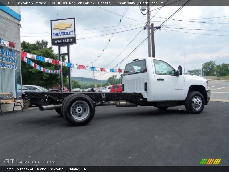 Summit White / Dark Titanium 2013 Chevrolet Silverado 3500HD WT Regular Cab 4x4 Chassis
