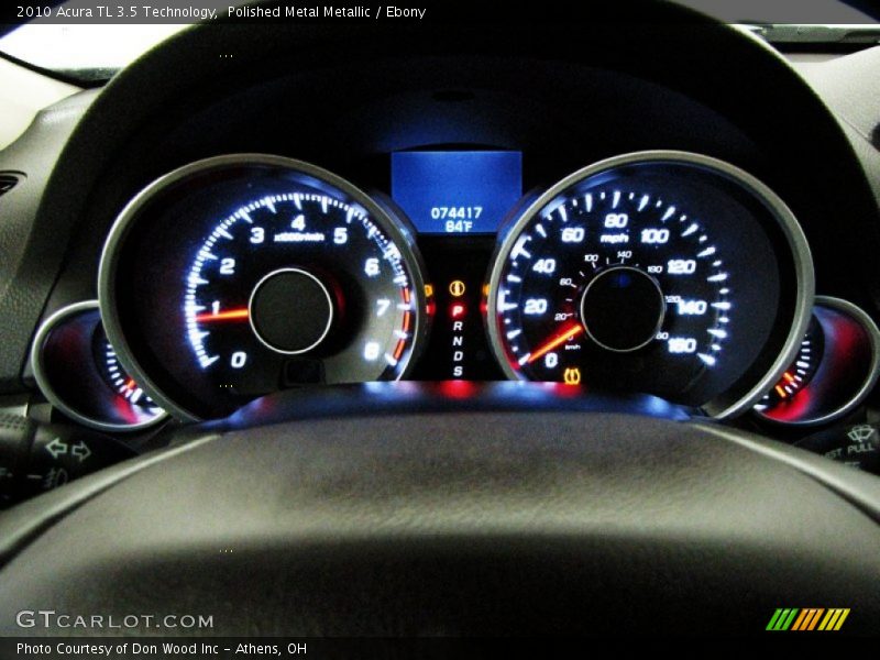 Polished Metal Metallic / Ebony 2010 Acura TL 3.5 Technology