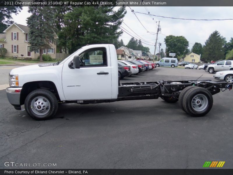  2013 Silverado 3500HD WT Regular Cab 4x4 Chassis Summit White