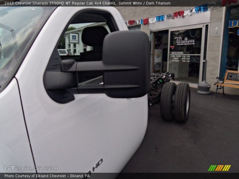 Summit White / Dark Titanium 2013 Chevrolet Silverado 3500HD WT Regular Cab 4x4 Chassis