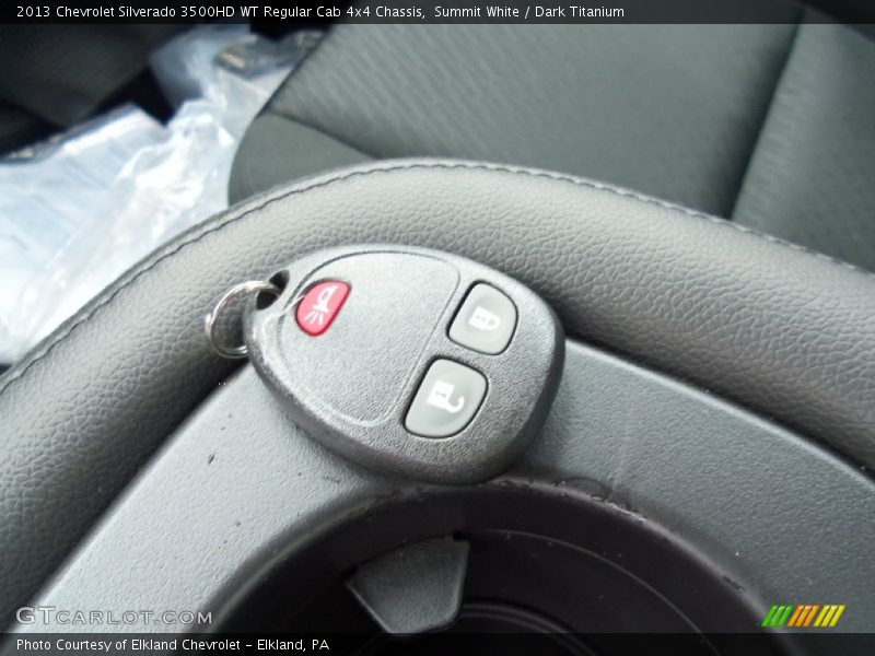 Keys of 2013 Silverado 3500HD WT Regular Cab 4x4 Chassis