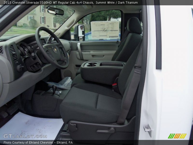 Summit White / Dark Titanium 2013 Chevrolet Silverado 3500HD WT Regular Cab 4x4 Chassis