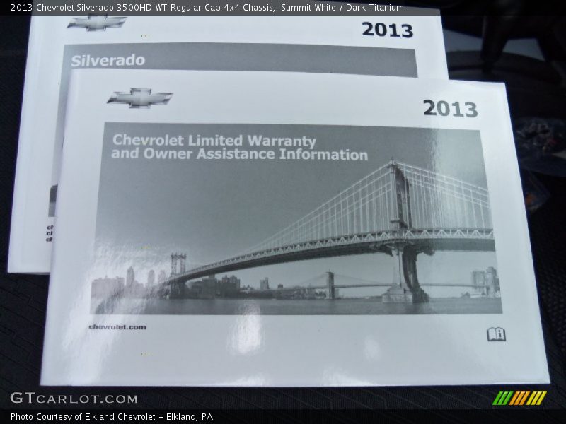 Books/Manuals of 2013 Silverado 3500HD WT Regular Cab 4x4 Chassis