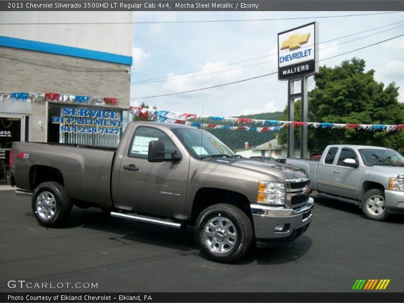 Mocha Steel Metallic / Ebony 2013 Chevrolet Silverado 3500HD LT Regular Cab 4x4