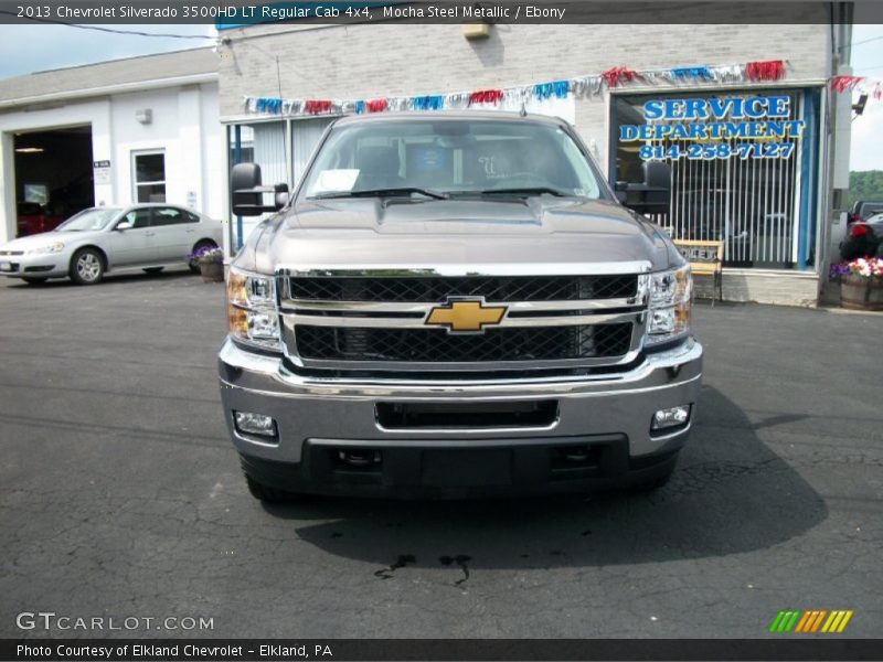Mocha Steel Metallic / Ebony 2013 Chevrolet Silverado 3500HD LT Regular Cab 4x4