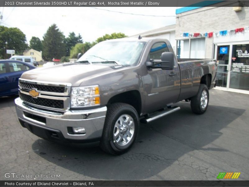 Mocha Steel Metallic / Ebony 2013 Chevrolet Silverado 3500HD LT Regular Cab 4x4