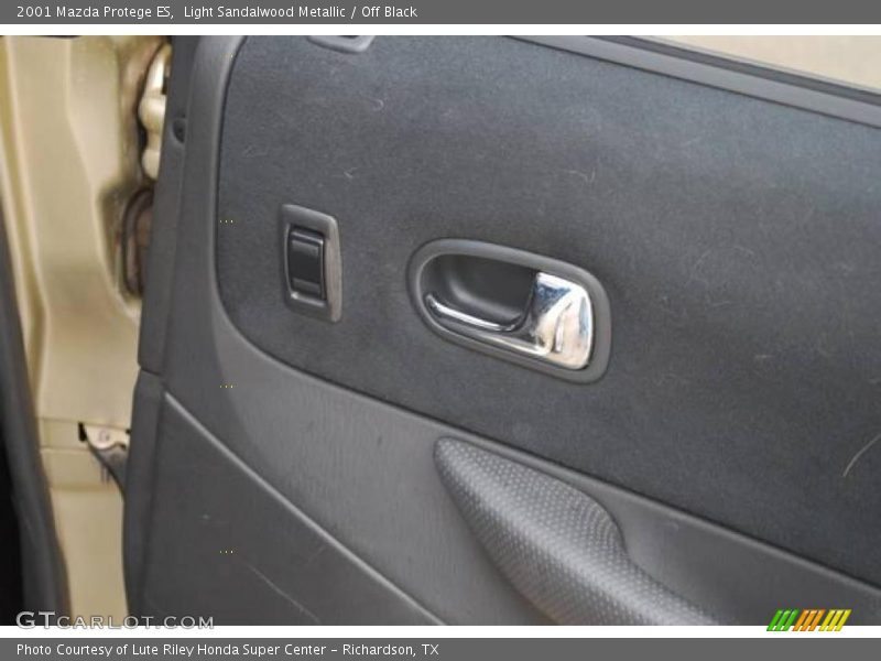 Light Sandalwood Metallic / Off Black 2001 Mazda Protege ES