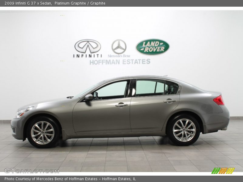 Platinum Graphite / Graphite 2009 Infiniti G 37 x Sedan