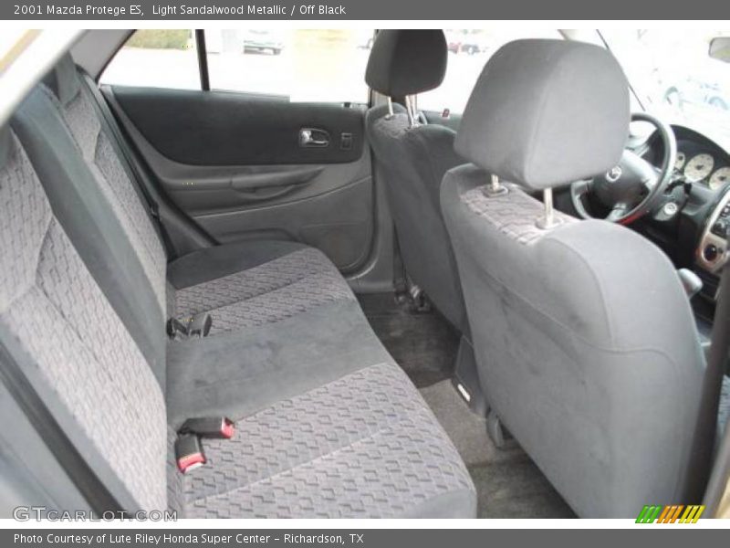Light Sandalwood Metallic / Off Black 2001 Mazda Protege ES