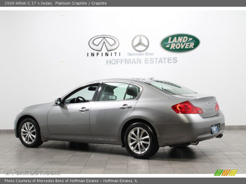 Platinum Graphite / Graphite 2009 Infiniti G 37 x Sedan