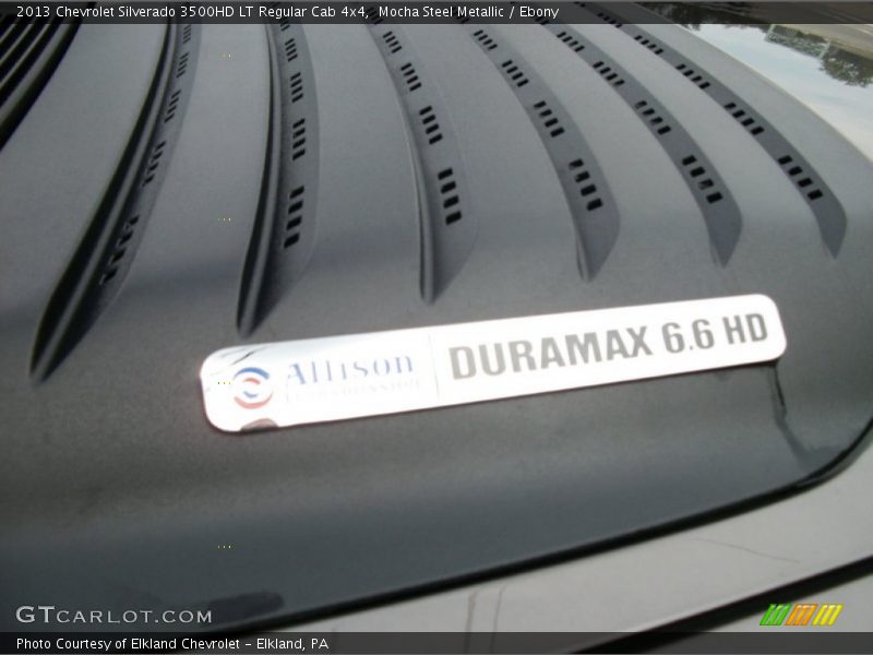 Mocha Steel Metallic / Ebony 2013 Chevrolet Silverado 3500HD LT Regular Cab 4x4