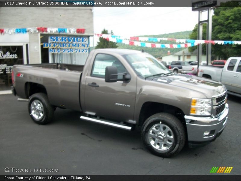 Mocha Steel Metallic / Ebony 2013 Chevrolet Silverado 3500HD LT Regular Cab 4x4