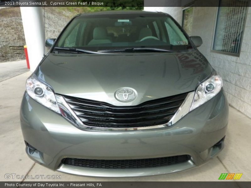 Cypress Green Pearl / Bisque 2013 Toyota Sienna LE