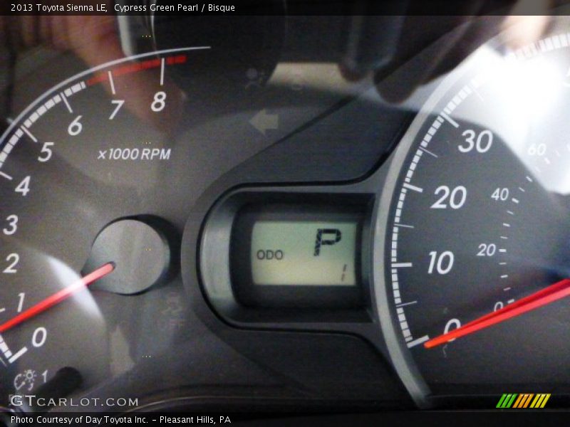 Cypress Green Pearl / Bisque 2013 Toyota Sienna LE