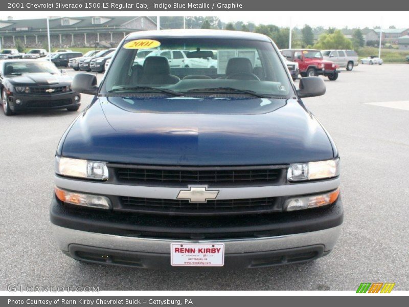 Indigo Blue Metallic / Graphite 2001 Chevrolet Silverado 1500 LS Regular Cab