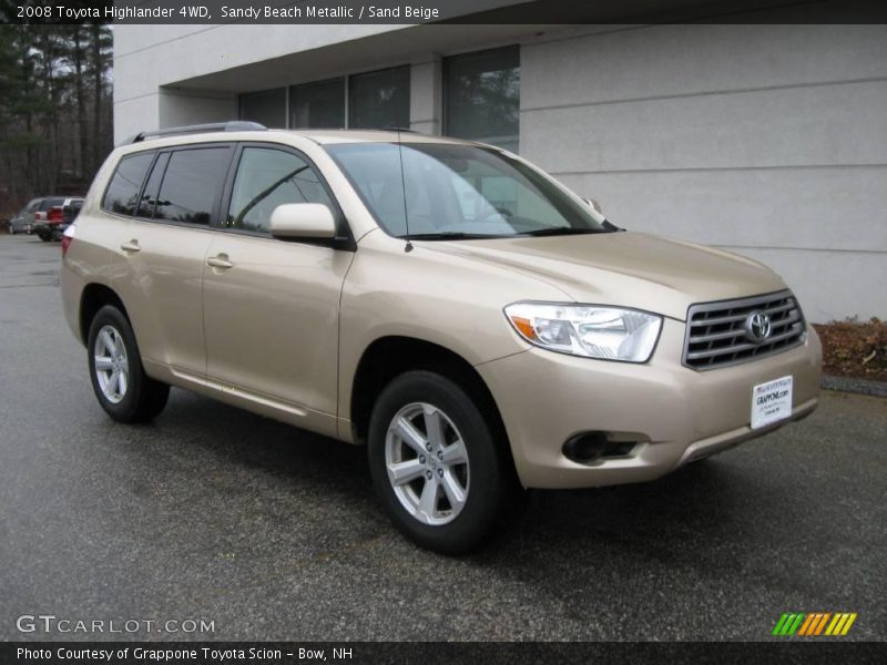 Sandy Beach Metallic / Sand Beige 2008 Toyota Highlander 4WD