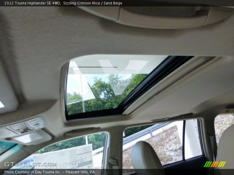 Sizzling Crimson Mica / Sand Beige 2012 Toyota Highlander SE 4WD