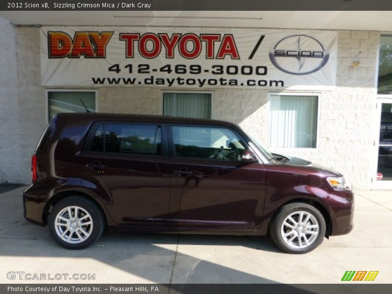 Sizzling Crimson Mica / Dark Gray 2012 Scion xB