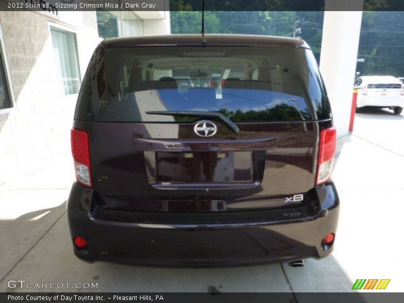 Sizzling Crimson Mica / Dark Gray 2012 Scion xB