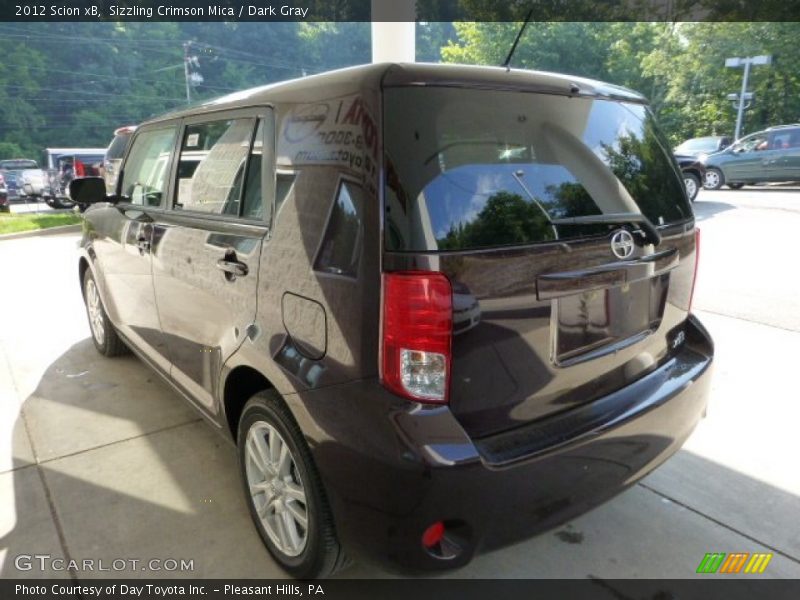 Sizzling Crimson Mica / Dark Gray 2012 Scion xB