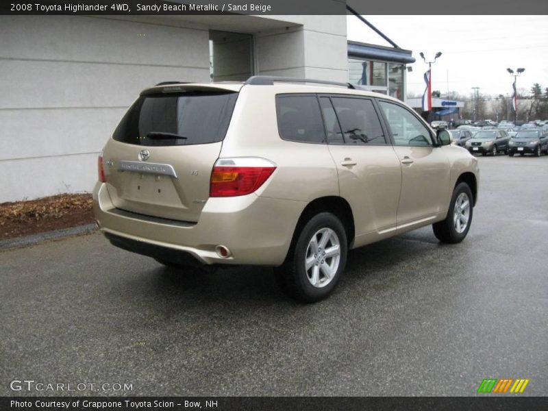 Sandy Beach Metallic / Sand Beige 2008 Toyota Highlander 4WD