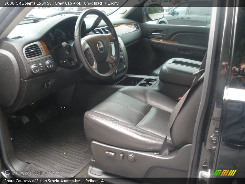  2008 Sierra 1500 SLT Crew Cab 4x4 Ebony Interior