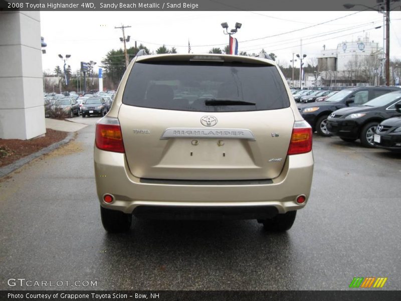 Sandy Beach Metallic / Sand Beige 2008 Toyota Highlander 4WD