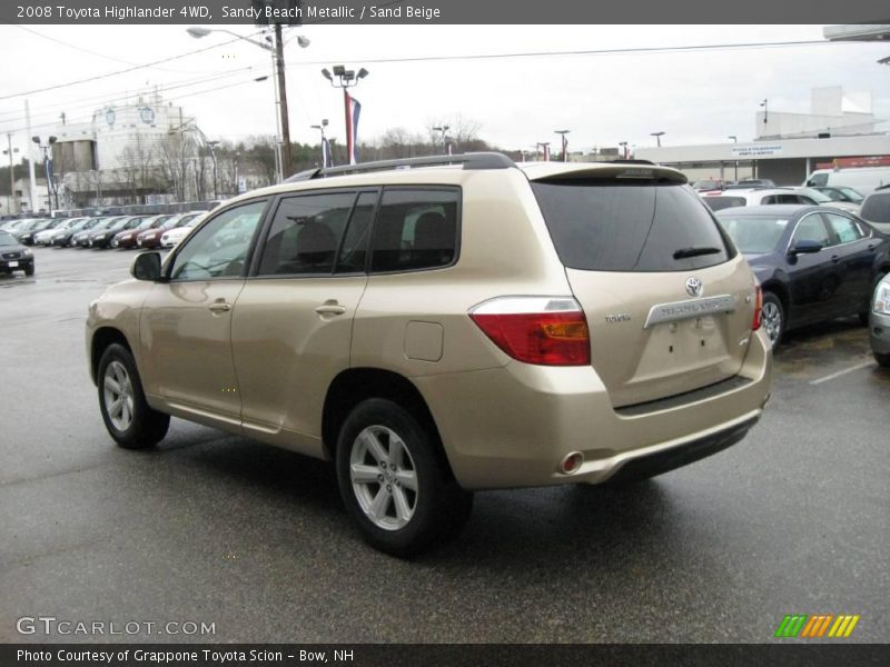 Sandy Beach Metallic / Sand Beige 2008 Toyota Highlander 4WD