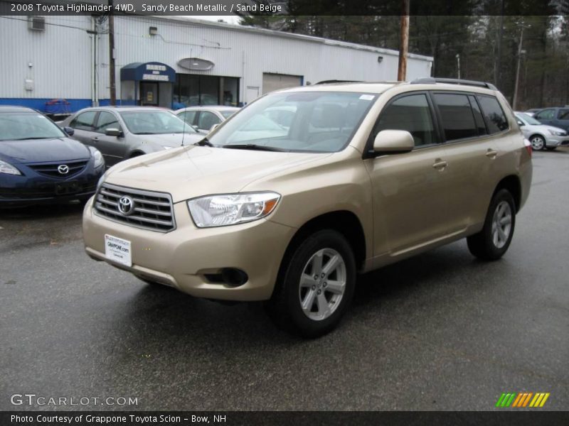 Sandy Beach Metallic / Sand Beige 2008 Toyota Highlander 4WD