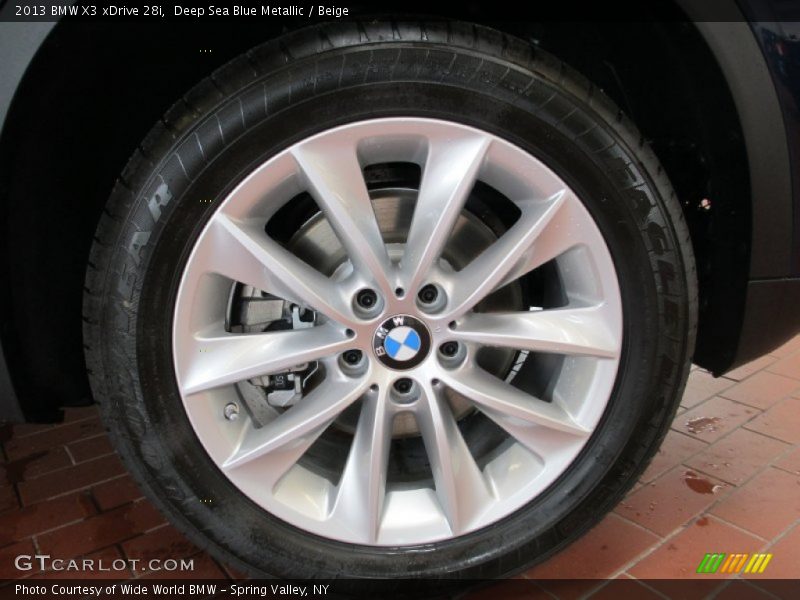 Deep Sea Blue Metallic / Beige 2013 BMW X3 xDrive 28i
