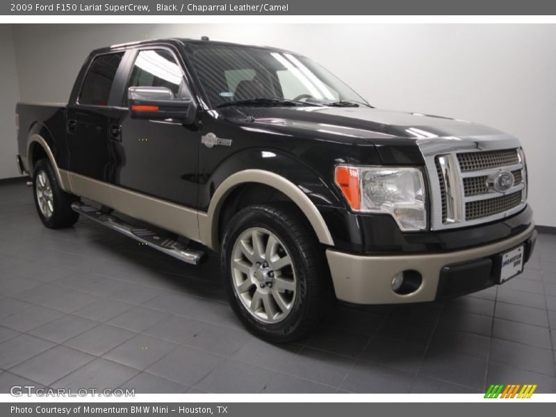 Black / Chaparral Leather/Camel 2009 Ford F150 Lariat SuperCrew