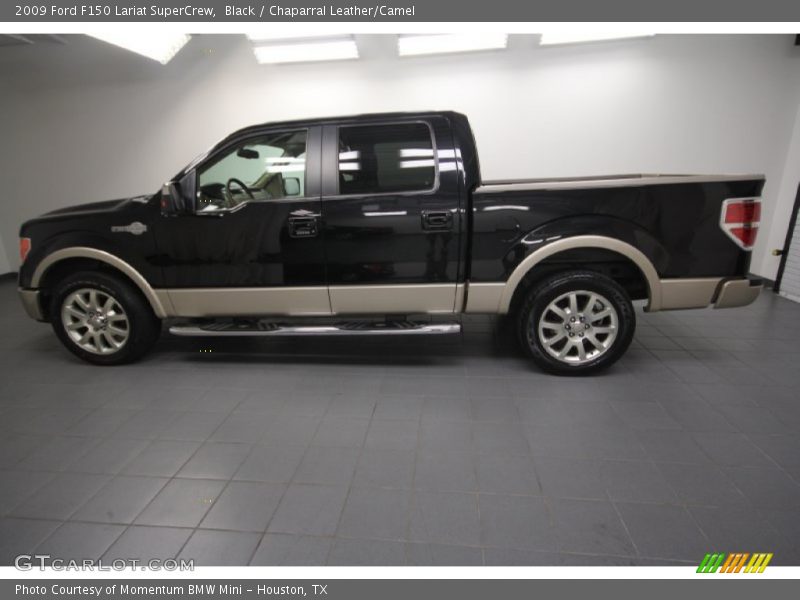 Black / Chaparral Leather/Camel 2009 Ford F150 Lariat SuperCrew