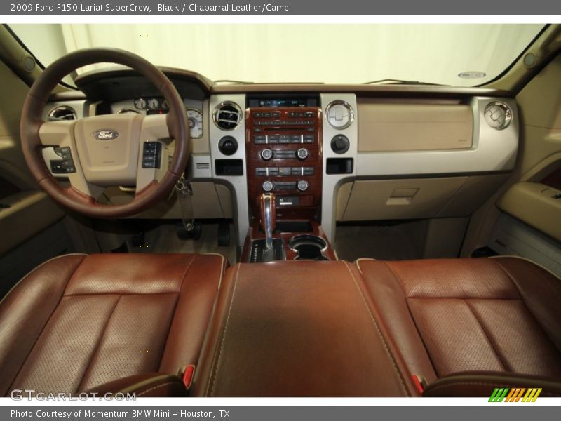 Black / Chaparral Leather/Camel 2009 Ford F150 Lariat SuperCrew