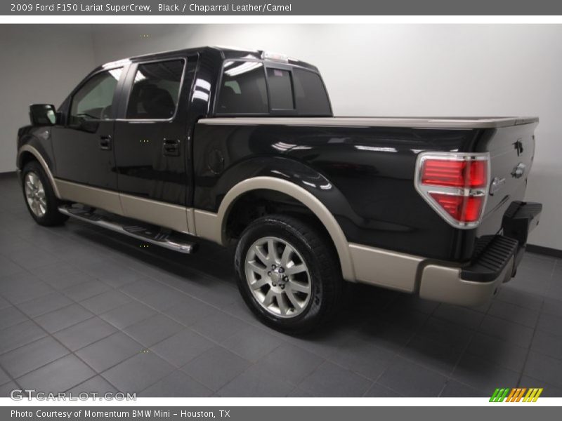Black / Chaparral Leather/Camel 2009 Ford F150 Lariat SuperCrew