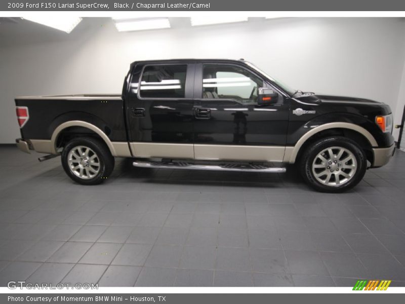 Black / Chaparral Leather/Camel 2009 Ford F150 Lariat SuperCrew