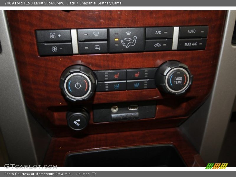 Black / Chaparral Leather/Camel 2009 Ford F150 Lariat SuperCrew