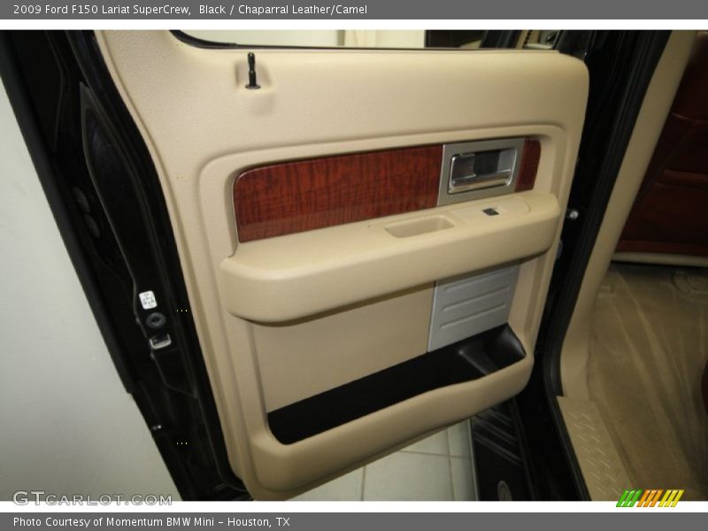 Black / Chaparral Leather/Camel 2009 Ford F150 Lariat SuperCrew