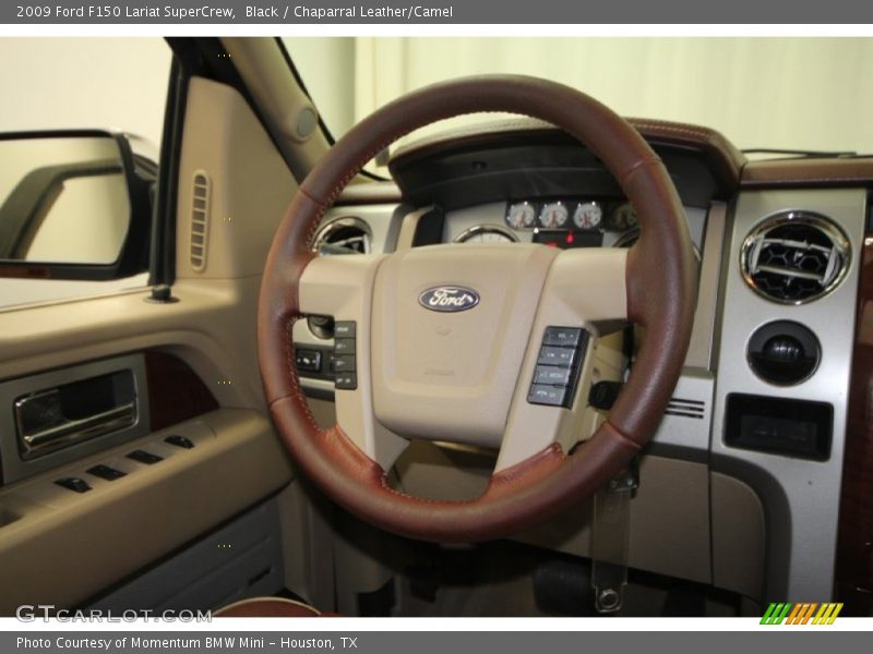 Black / Chaparral Leather/Camel 2009 Ford F150 Lariat SuperCrew