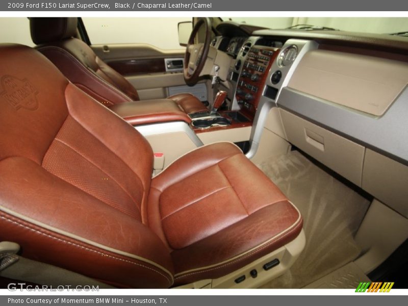 Black / Chaparral Leather/Camel 2009 Ford F150 Lariat SuperCrew